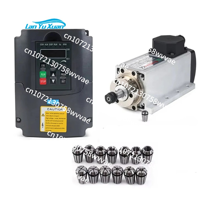 طقم محرك مغزلي CNC مبرد بالهوا - مراجعة Air Cooled 1.5Kw Spindle Motor Inverter 110V وسعره