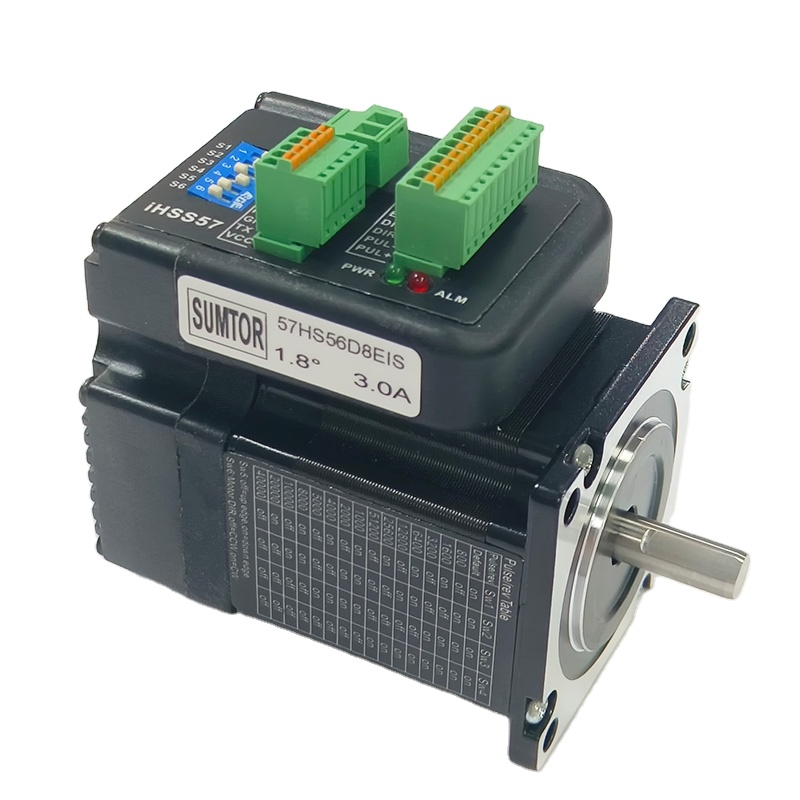 محرك سيرفو Nema 23 مدمج بنظام  - مراجعة Nema 23 Closed Loop Stepper Motor Driver Kit وسعره