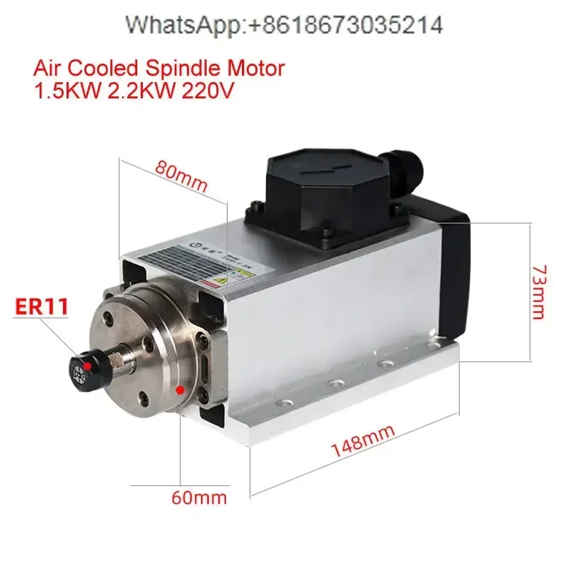 محرك عمود دوران CNC بقدرة 800  - مراجعة Er20 Collet Chuck Spindle Motor 220V وسعره