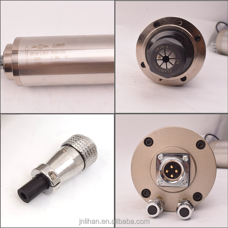 محرك راوتر CNC مبرد بالماء بقو - مراجعة 2.2Kw Water Cooled Spindle Kit Vfd وسعره