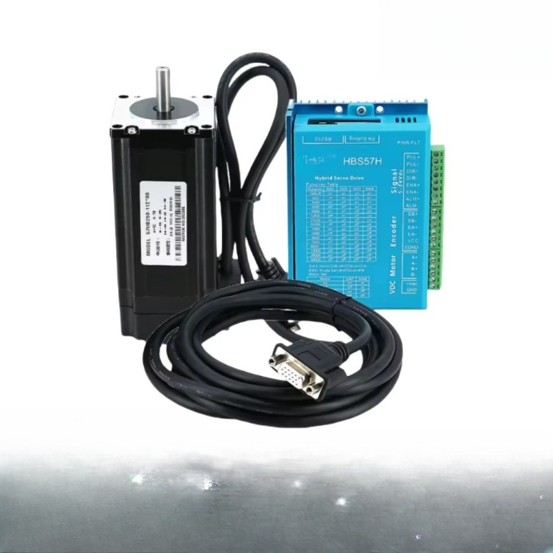 مجموعة محرك ستيبر HLTNC 57 Nem - مراجعة Nema 23 Closed Loop Stepper Motor Driver Kit وسعره