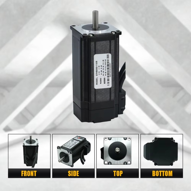 مجموعة محرك ستيبر HLTNC 57 Nem - مراجعة Nema 23 Closed Loop Stepper Motor Driver Kit وسعره