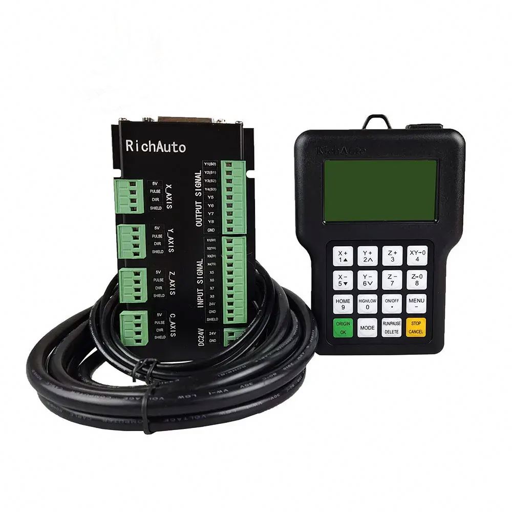 نظام تحكم TEBAK 3/4-Axis Motio - مراجعة Richauto A11 Dsp Controller 3 Axis وسعره